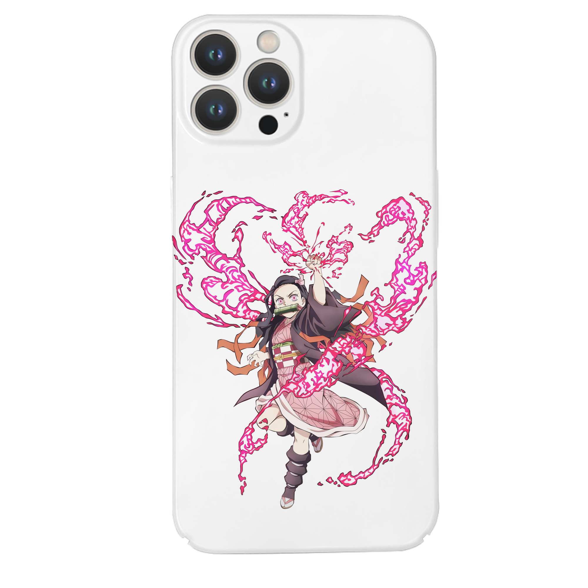 （画像用） 鬼滅の刃（きめつのやいば）竈門 禰󠄀豆子／かまど ねずこ Kamado Nezuko 【iPhone 14シリーズ対応】ハードケース